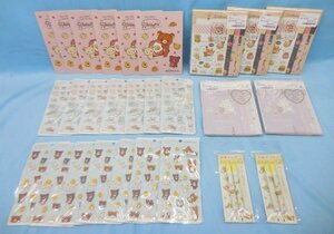 文具 グッズ リラックマ まとめて 未使用/レターセット/ふにふにシール/こうかんノート/鉛筆ホルダー