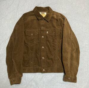 1970年代 LEVI'S コーデュロイトラッカージャケットブラウン levisリーバイス70s70'svintageビンテージヴィンテージ70505506507557xx