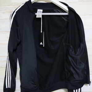 新品 定価8789円 Mサイズ adidas アディダス メンズ M CORE 3ストライプス トリコットトラックスーツ ジャージ 上下セット ブラックの画像6