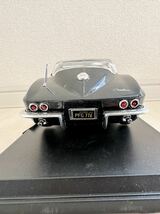 シボレー コルベット 1965 ブラック 1/18 Maisto ミニカー マイスト 1:18 箱付き スケールカー ダイキャスト_画像4