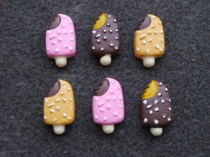  plastic parts handicrafts * accessory parts ice cream parts 6 piece set 