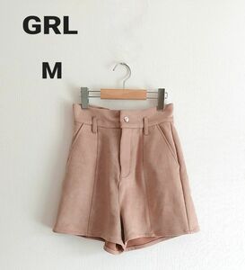 GRL グレイル ◇ハイウエスト ショートパンツ ピンクベージュ M