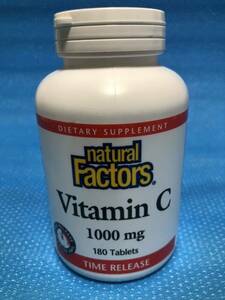 Natural Factors 持続型 ビタミンC 1000mg 180粒　(c)