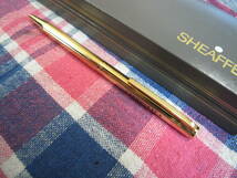 未使用　SHEAFFER　/ シェーファーボールペン　ゴールド系　GOLD ELECTRO PLATED　日本歯科大学_画像5