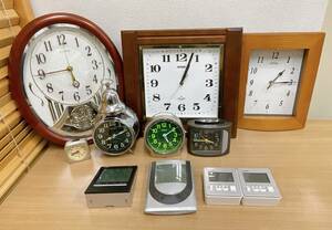 【シチズン 掛け時計 置時計 など 時計いろいろまとめて★】SEIKO/CASIO/目覚し時計/現状品/A62-032