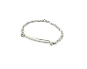 TIFFANY&Co. ティファニーID タグプレート ＳＶ９２５シルバーチェーンブレスレット