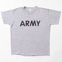 美品 80s トリコタグ champion チャンピオンARMYプリントTシャツUSA製 アメリカ製 Lサイズ LARGE 米軍 アメリカ軍 半袖_画像1