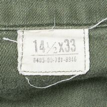 ネイティブ柄 刺繍 US ARMY OG 107 コットンサテン ユーティリティシャツ vintage 米軍 実物 アメリカ軍 old stussy ベトジャン RRL_画像4