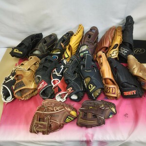 ◎【 野球グローブ まとめ売り 】状態様々 野球 グローブ グラブ Rawlings ZETT MIZUNO ミット FALCON スポルディング 140-54