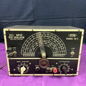 ◆中古 ジャンク ALL WAVE TEST OSCILLATOR 100 KC-30 MC TO-1 オシレーター STAR MODEL:T0-1 レトロ アンティーク 145-14