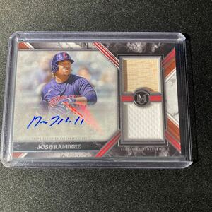 Jose Ramirez 2022 Topps Museum Collection Dual Relic Auto /199