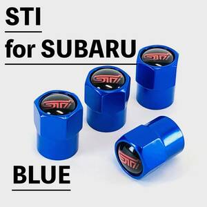 * free shipping * Subaru *STI* air valve cap * blue * air valve cap * tire valve cap *SUBARU*subaru* Six binary stars *