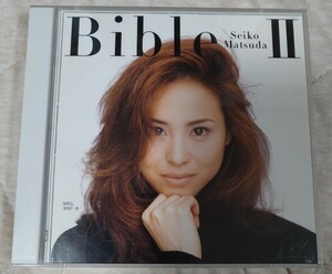 松田聖子 Bible Ⅱ 廃盤国内盤中古2枚組CD seiko matsuda バイブル 2 best ベスト 青い珊瑚礁 赤いスイートピー SRCL3097〜8 4200円盤