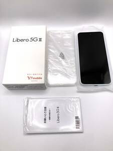 【ST6202】美品 動作確認済 Libero5GⅢ ホワイト A202ZT 64GB SIMなし 初期化済 Softbank ネットワーク利用制限「〇」 クリアケース/箱付き