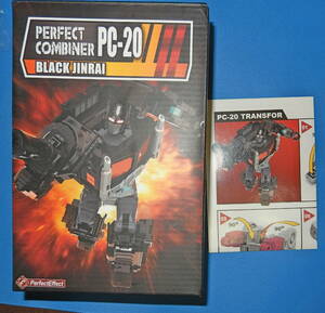 PERFECT EFFECT PERFECT COMBINER PC-20 BLACK JINRAI　黒いジンライ ? 開封品　/非正規トランスフォーマー