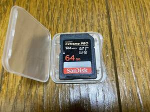 SanDisk SDXCカード Class10 UHS-II Extreme PRO 64GB サンディスク SDカード 300MB