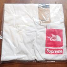 新品 23ss Supreme The North Face Printed Pocket Tee シュプリーム ザノースフェイス プリント ポケット Tシャツ ホワイト XL_画像1