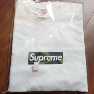 新品 23aw Supreme Box Logo Tee シュプリーム ボックスロゴ Tシャツ CAMO 迷彩 ホワイト L