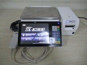 TEC/東芝テック 対面料金はかり(電気抵抗線式）SL-6300-R プリンタSL-63P-1-R タッチスキャナHS-400 取扱説明書 セット出品