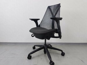【美品】HermanMiller ハーマンミラー Sayl Chairs セイルチェア 12万 フルアジャスタブルアーム オフィスチェア デスクチェア A