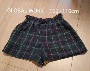 GLOBAL WORK　リバーシブル　ショートパンツ　100~110cm