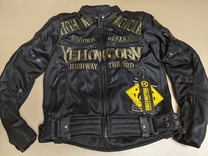 イエローコーン YB-3105 M メッシュジャケット ブラック/ゴールド YeLLOW CORN