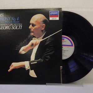 LP レコード SIR GEORG SOLTI サー ゲオルグ ショルティ 指揮 他 BRAHMS SYMPHONY NO 4 ブラームス 交響曲 第4番 【E-】 D14845Dの画像1