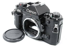 【意外と綺麗・シャッター鳴き無し】★キャノン・モルトプレーン新品交換済★ Canon A-1 SLR Film Camera Black 本体のみ #0378