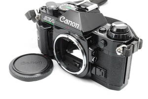 【意外と綺麗・シャッター鳴き無し】★キャノン・モルトプレーン新品交換済★ Canon AE-1 PROGRAM SLR Film Camera Black 本体のみ #0380