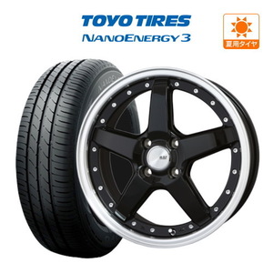 サマータイヤ ホイール 4本セット BADX ロクサーニ グラスターファイブ TOYO NANOENERGY ナノエナジー 3 165/55R15