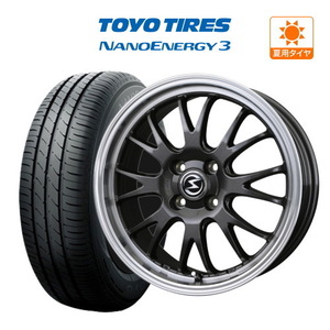 サマータイヤ ホイール 4本セット BADX エスホールド S-8M TOYO NANOENERGY ナノエナジー 3 155/65R14