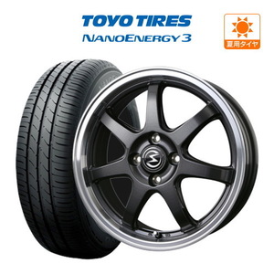 サマータイヤ ホイール 4本セット BADX エスホールド S-7S TOYO NANOENERGY ナノエナジー 3 165/55R15