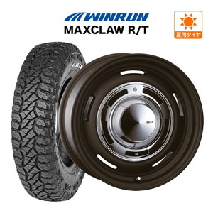 ジムニー用 サマー ホイール 4本セット クリムソン ディーン クロスカントリー ウインラン MAXCLAW R/T185/85R16