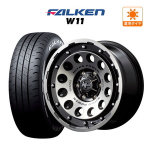 200系 ハイエース ホイール 4本セット MID ナイトロパワー H12 ショットガン FALKEN W11 215/65R16