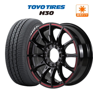 200系 ハイエース ホイール 4本セット ゴジゲン ブラックマン ジーアイ TOYO H30 195/80R15