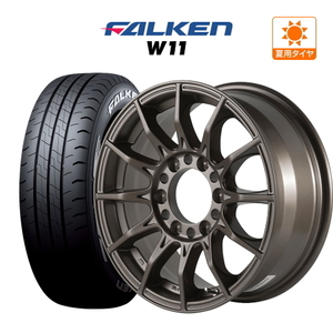 200系 ハイエース ホイール 4本セット ゴジゲン ブラックマン ジーアイ ファルケン W11 195/80R15