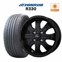 サマータイヤ ホイール 4本セット BADX ロクサーニ バトルシップ4 ウインラン R330 165/50R15_画像1