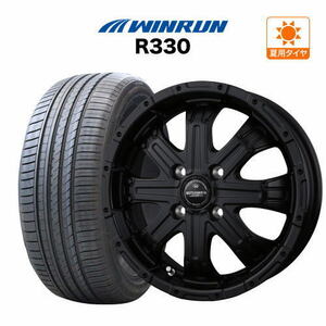 サマータイヤ ホイール 4本セット BADX ロクサーニ バトルシップ4 ウインラン R330 165/50R15