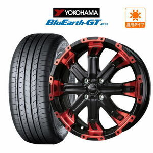 サマータイヤ ホイール 4本セット BADX ロクサーニ バトルシップ4 YOKOHAMA ブルーアース GT (AE51) 165/55R15