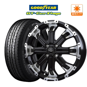 サマータイヤ ホイール 4本セット BADX ロクサーニ バトルシップ4 グッドイヤー GT-エコ ステージ 165/65R15 タフト 等