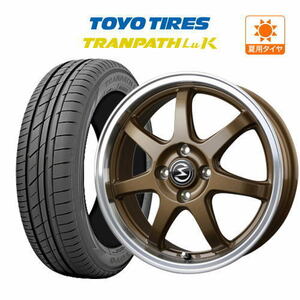 サマータイヤ ホイール 4本セット BADX エスホールド S-7S TOYO トランパス LuK 155/65R14