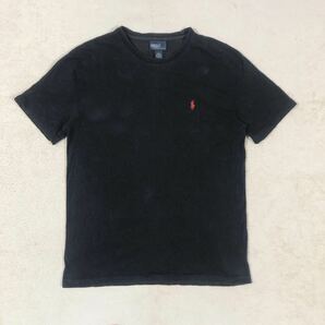 海外古着 ポロラルフローレン Tシャツ 黒 ブラック メンズ Mサイズ相当の画像1