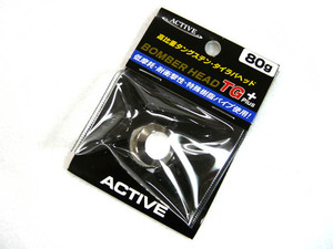 アクティブ (ACTIVE) ボンバーヘッドTG+ (PLUS) ノンペイント 80g タイラバヘッド タングステン 真鯛 マダイ タイラバ 鯛ラバ