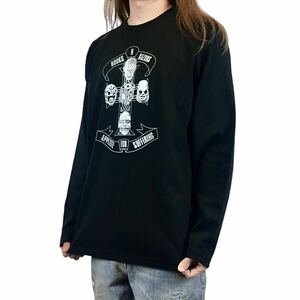 新品 ヘルレイザー ピンヘッド 魔導士 ガンズ クロス 十字架 ロンT 長袖 Tシャツ XS S M L XL ビッグ オーバー サイズ XXL~4XL パーカー 可