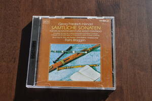 ヘンデル：木管のためのソナタ全集@フランス・ブリュッヘン/ブルース・ヘインズ/ボブ・ファン・アスペレン/アンナー・ビルスマ/ランゲ/2CD