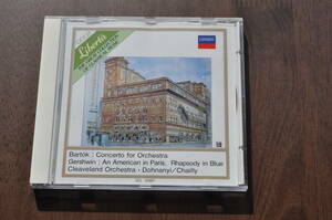 バルトーク：管弦楽のための協奏曲@ドホナーニ/ガーシュウィン：ラプソディ・イン・ブルー&パリのアメリカ人@シャイー/ゴールドCD/Gold CD