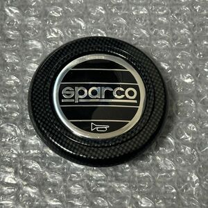 SPARCO スパルコ ステアリング用 ホーンボタン カーボン柄 中古品 小傷程度