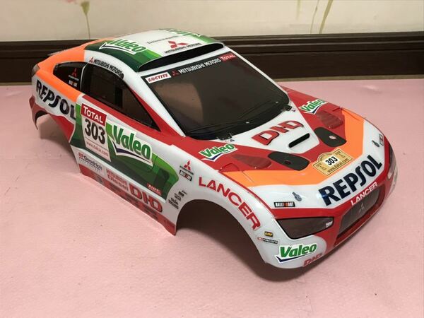 送料無料　1/10 タミヤ　三菱 レーシングランサー ラリーカー　ラジコンボディ　TAMIYA MITSUBISHI RACING LANCER RALLY CAR