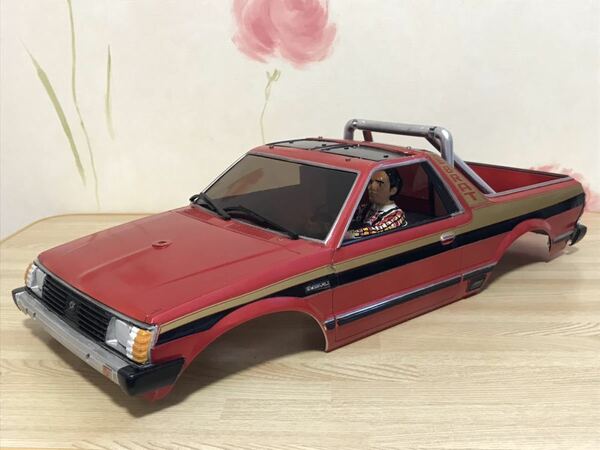 送料無料　当時物 1/10 タミヤ スバル ブラット トラック ドライバー付き ラジコンボディ TAMIYA SUBARU BRAT TRUCK 旧車