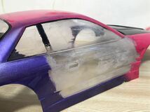 1/10 ヨコモ 日産 シルビア S13 ドリフト レストアやカスタムベース等に ジャンク ラジコンボディ YOKOMO NISSAN SILVIA DRIFT 旧車_画像9